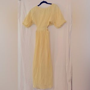 Red Dress, Yellow Midi Size L Dress